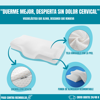 Almohada Cervical Viscoelástica - CerviCare™